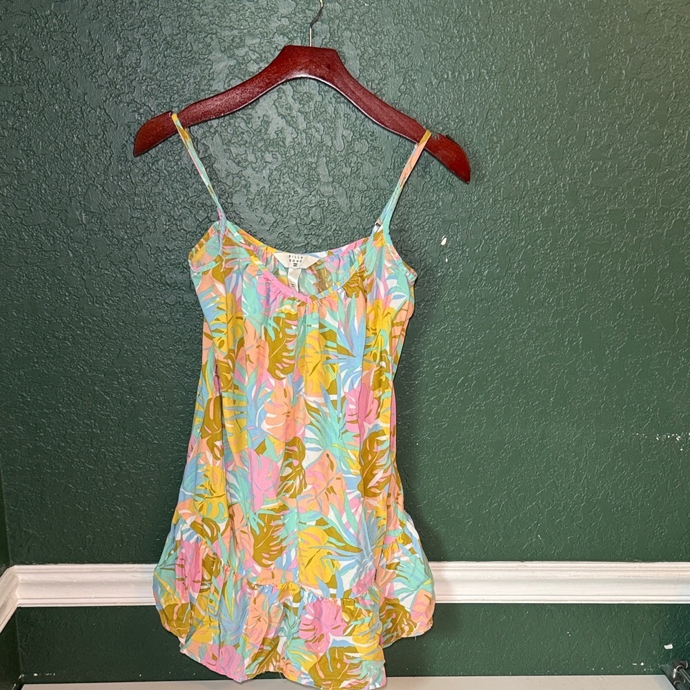 Billabong Women's Sunny Daze Floral Tropical Mini Dress Size Small - Picture 4 of 10